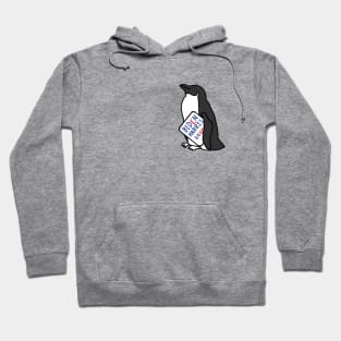 Small Penguin with Biden Harris Sign Hoodie